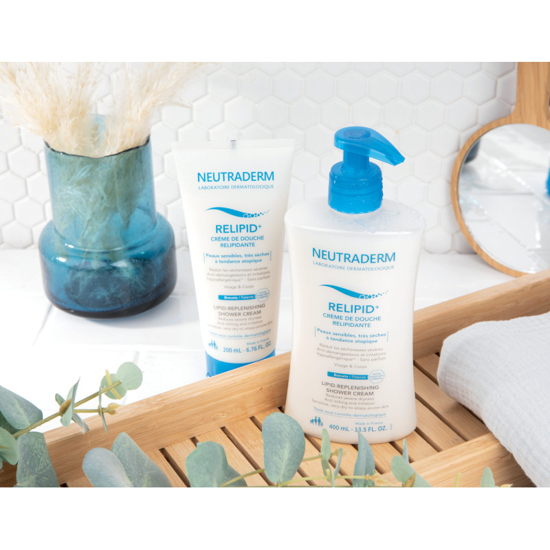 Neutraderm RELIPID+ lipīdus atjaunojošs dušas krēms 400ml