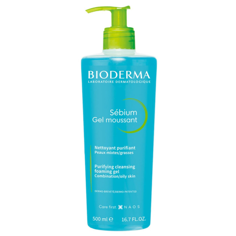 BIODERMA Sebium Gel moussant putojošais gels 500 ml