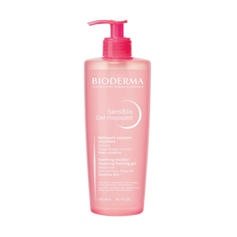 BIODERMA Sensibio Gel Moussant putojošais gels 500 ml