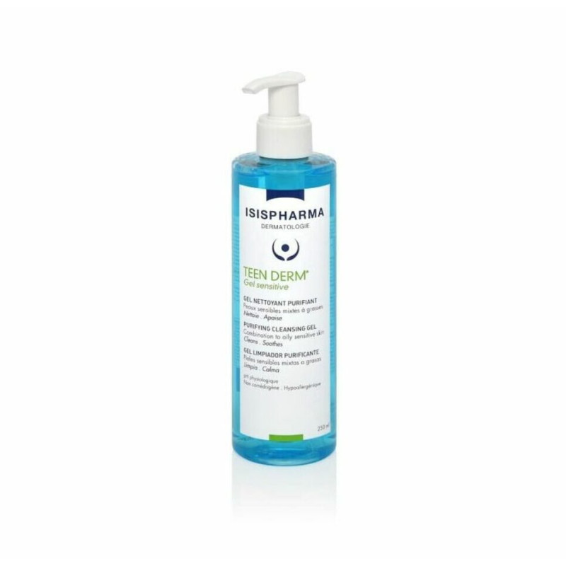 ISISPHARMA TEEN DERM Gel Sensitive dziļi attīrošs gels 250ml