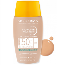 BIODERMA Photoderm NUDE Touch SPF 50+ gaiši tonēts saules aizsarglīdzeklis 40 ml