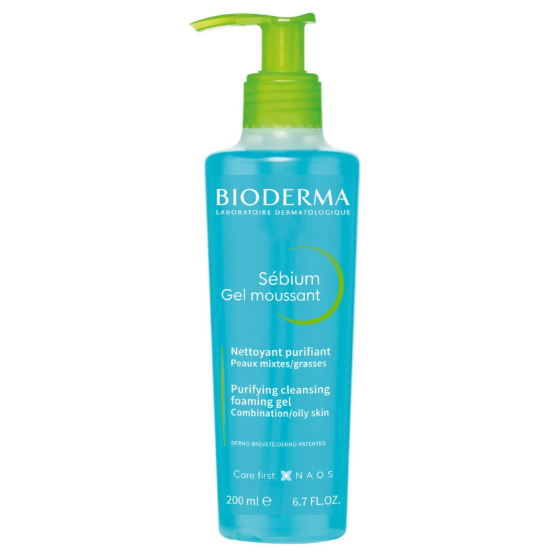 BIODERMA Sebium Gel moussant putojošais gels 200 ml