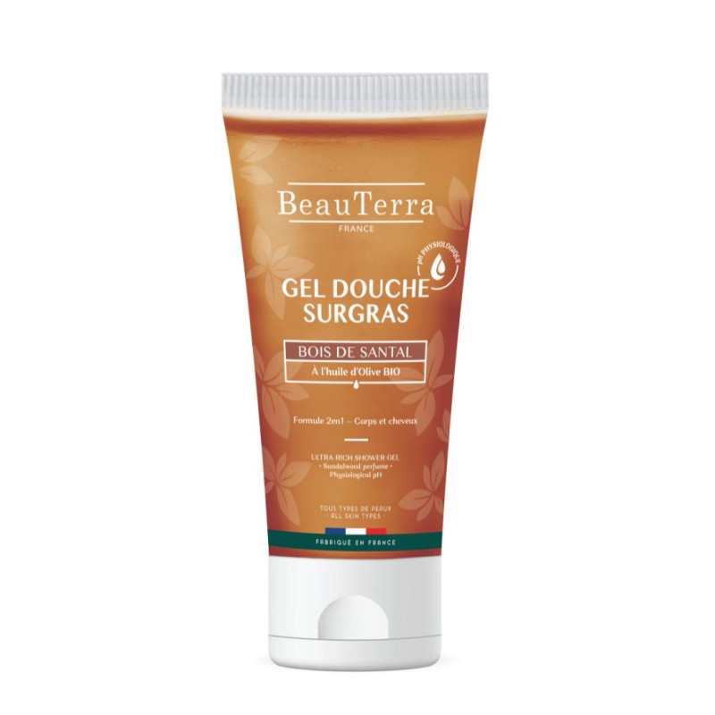 Beauterra SANDALKOKA DUŠAS GELS ar bio olīveļļu 200ml