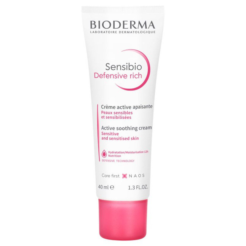 BIODERMA Sensibio Defensive rich aktīvs nomierinošs krēms 40 ml