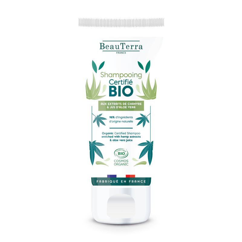 Beauterra BIO šampūns ar kaņepju un alvejas ekstraktu 75ml